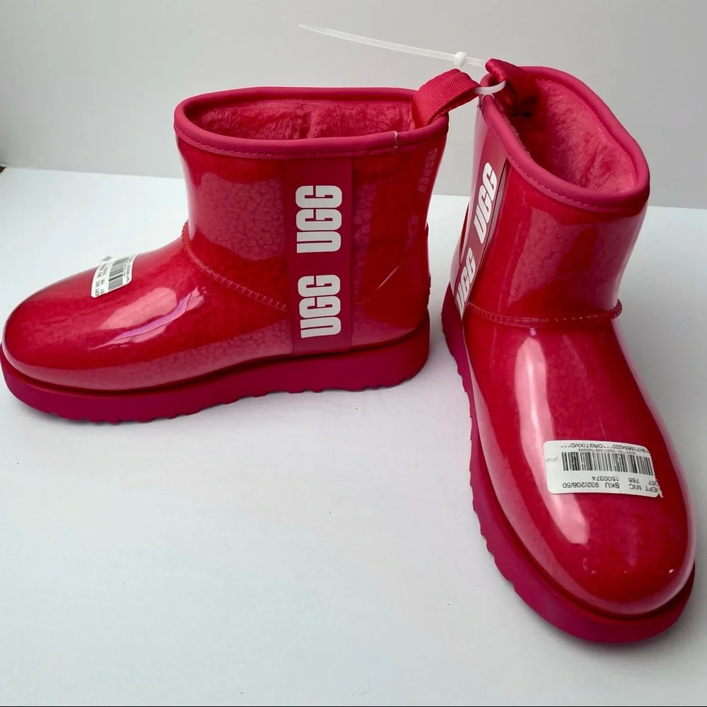 NWT UGG Clear Mini Boot — Pink - Picture 2 of 8